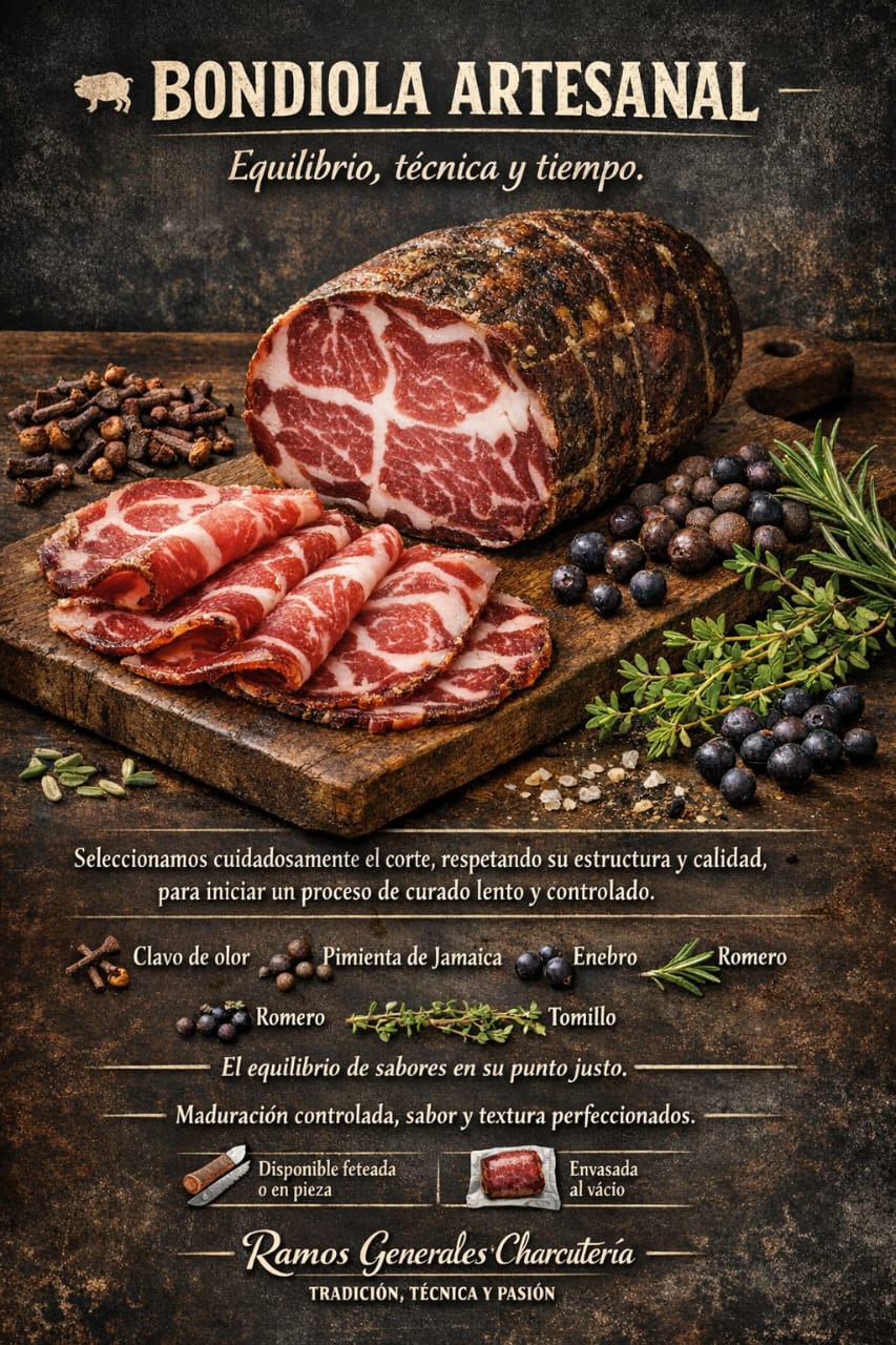 Bondiola curada artesanal Ramos Generales